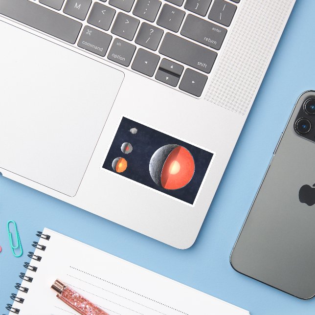 Sticker Comment Une Planète Rocheuse Se Forme. (Ordinateur portable avec iPhone)