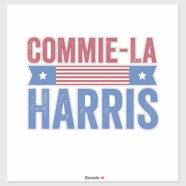 Sticker Commie-La Harris 2024 Funny Anti Kamala Harris (Feuille)
