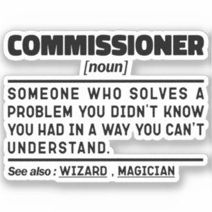 Sticker Commissaire Noun Travailleur Professionnel Dit Drô