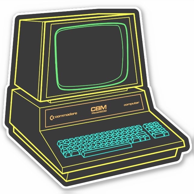 Sticker Commodore PET Computer (Devant)