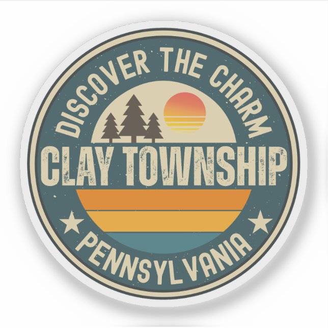 Sticker Communauté de Clay, Pennsylvanie (Devant)