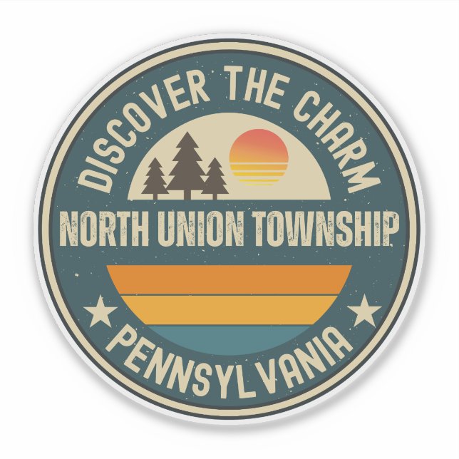 Sticker commune de North Union, Pennsylvanie (Devant)