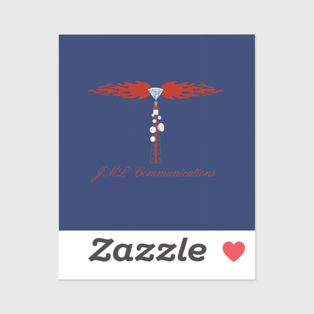 Sticker Communications JML ; Logo (Feuille)