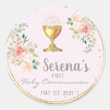 Sticker Communion Favor