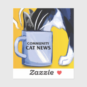 Sticker Community Cat News