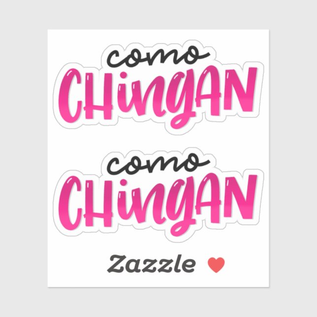 Sticker Como Chingan (Feuille)