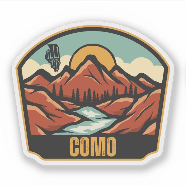 Sticker Como, Illinois  (Devant)