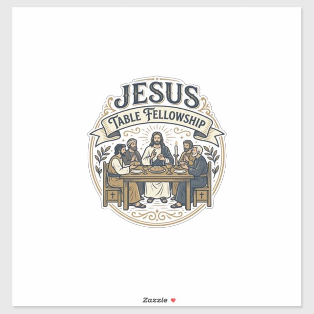 Sticker Compagnon de table de Jésus Compagnon de table de  (Feuille)
