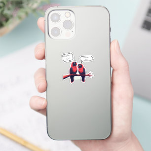 Sticker Compagnons de charme : Portable Lovebirds personna