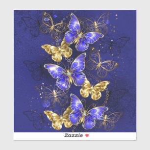 Sticker Composition avec papillons Sapphire