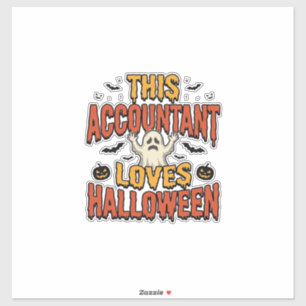 Sticker Comptable Halloween Chemise Vintage Ghost Design_1