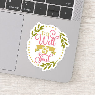 Sticker Conception chrétienne, ça va avec mon âme