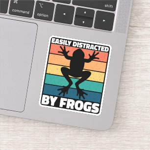 Sticker Conception colorée pour amateurs de grenouilles fa