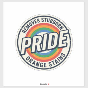 Sticker Conception de badge arc-en-ciel de protestation de