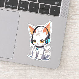 Sticker Conception de chat kawaii charmant