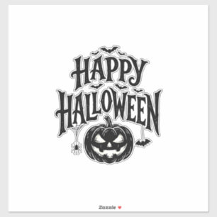 Sticker Conception de chemise Chauve-souris Citrouille Joy