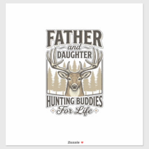 Sticker Conception de chemise de cerf pour copains de chas