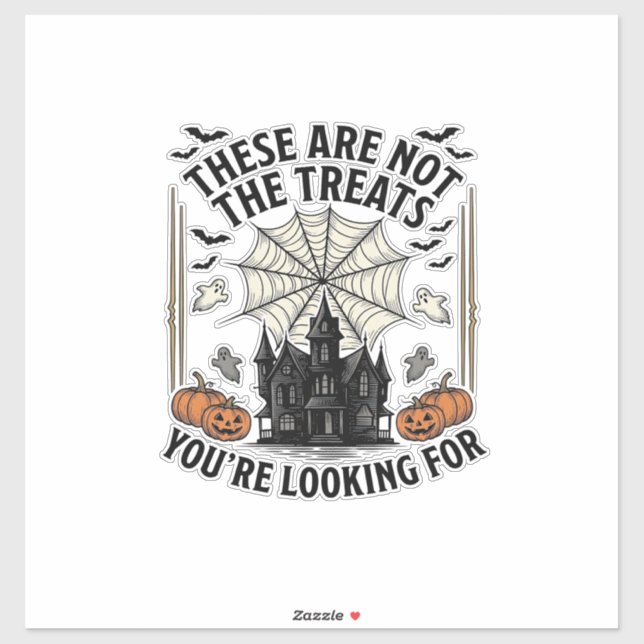 Sticker Conception de chemise de fantôme de Halloween vint (Feuille)