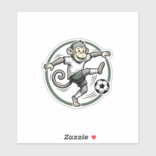 Sticker Conception de chemise de gravure de joueur de foot