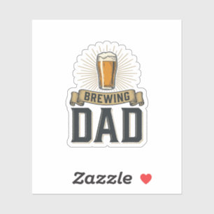 Sticker Conception de chemise de gravure vintage de bière