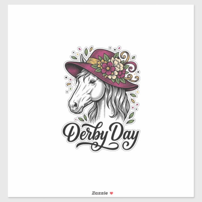 Sticker Conception de chemise de père de cheval de cavalie (Feuille)