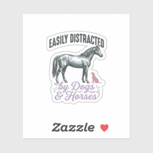 Sticker Conception de chemise facilement distrait par les 