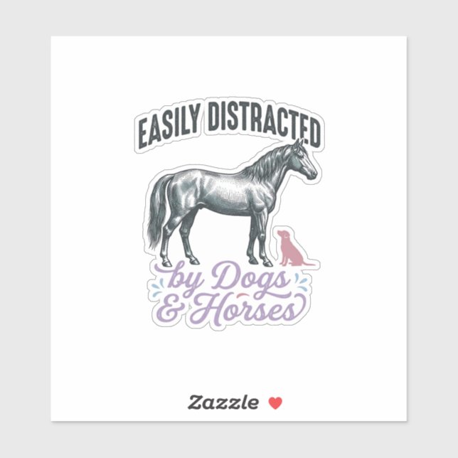 Sticker Conception de chemise facilement distrait par les  (Feuille)