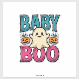 Sticker Conception de chemise fantôme Halloween vintage Ba
