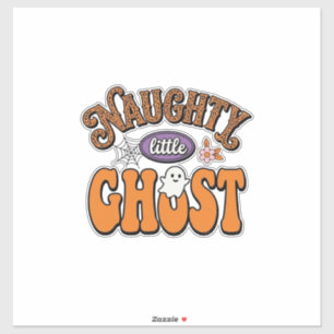 Sticker Conception de chemise Halloween vintage de petit f