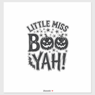Sticker Conception de chemise Halloween vintage Little Mis