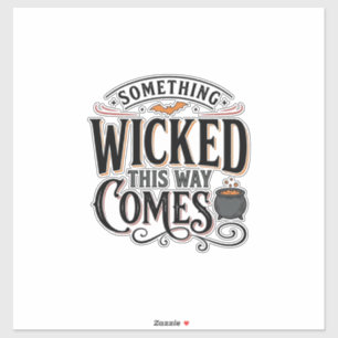 Sticker Conception de chemise Halloween Vintage Something