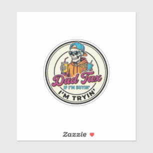 Sticker Conception de chemise humour fast-food squelette t