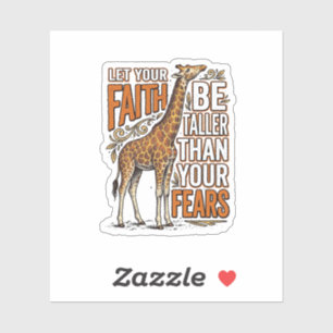 Sticker Conception de chemise inspirante vintage Faith Gir