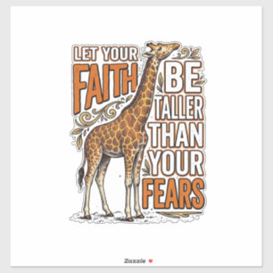 Sticker Conception de chemise inspirante vintage Faith Gir
