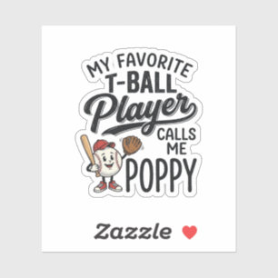 Sticker Conception de chemise Poppy Mon joueur préféré de