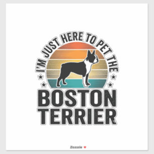 Sticker Conception de chemise pour amateur de chien Boston