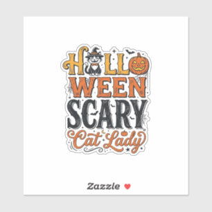 Sticker Conception de chemise pour chat vintage Halloween