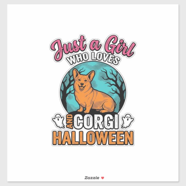 Sticker Conception de chemise pour fille amateur de chien  (Feuille)