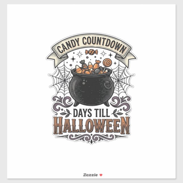 Sticker Conception de chemise pour le compte à rebours des (Feuille)