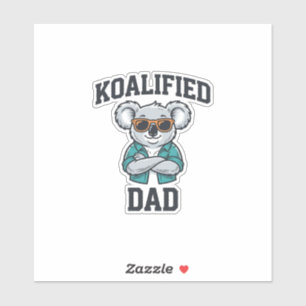 Sticker Conception de chemise pour papa koalifié Koala pèr