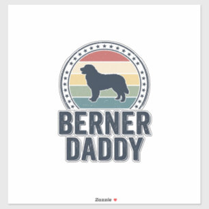 Sticker Conception de chemise vectorielle Berner Daddy Vin