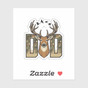 Sticker Conception de chemise vectorielle Buck Camo Papa c