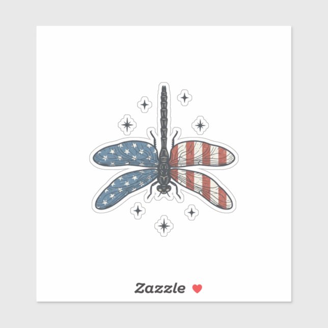 Sticker Conception de chemise vectorielle de libellule pat (Feuille)