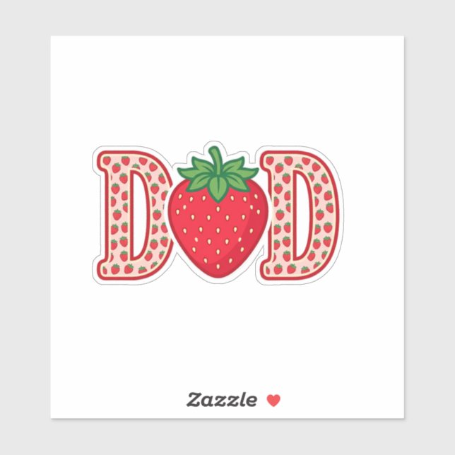 Sticker Conception de chemise vectorielle lettrage fraise  (Feuille)