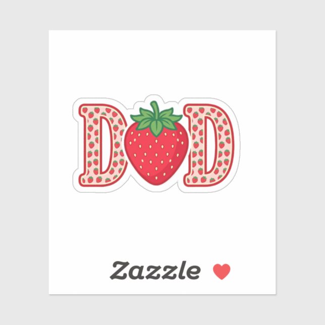 Sticker Conception de chemise vectorielle lettrage fraise  (Feuille)