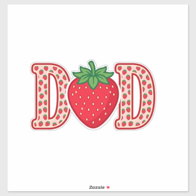 Sticker Conception de chemise vectorielle lettrage fraise  (Feuille)
