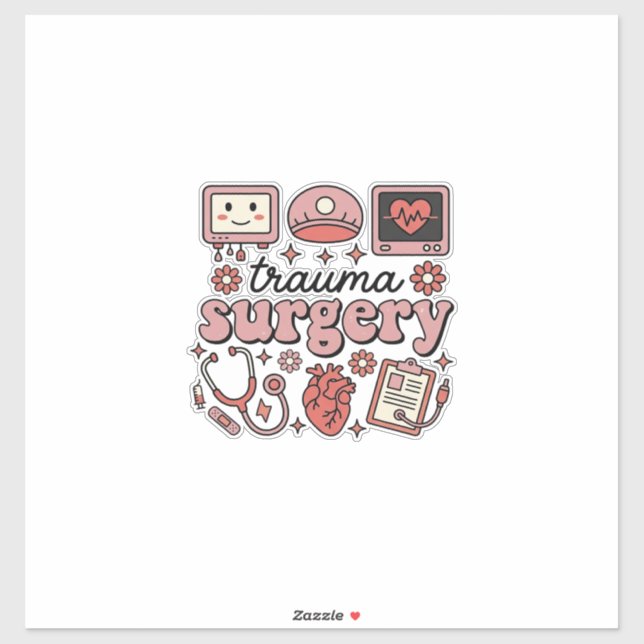 Sticker Conception de chemise vectorielle médicale vintage (Feuille)