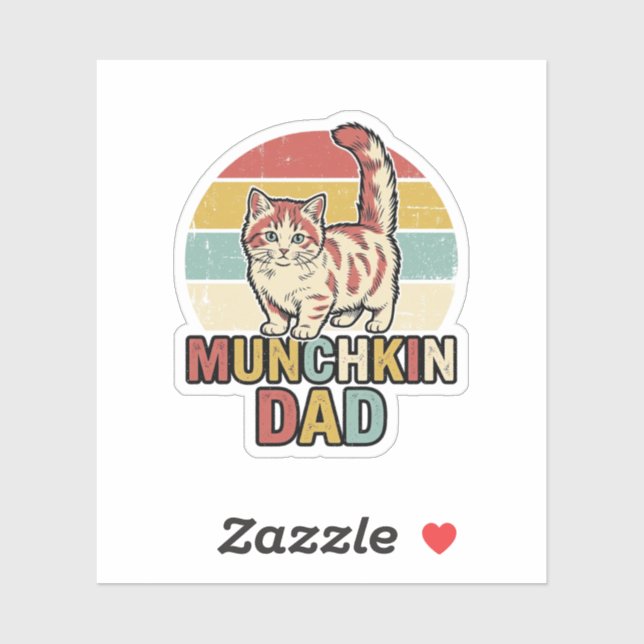 Sticker Conception de chemise vectorielle pour papa Munchk (Feuille)