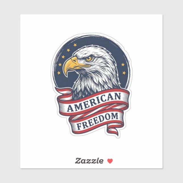 Sticker Conception de chemise vectorielle ruban patriotiqu (Feuille)