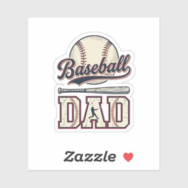 Sticker Conception de chemise vectorielle Vintage Baseball (Feuille)